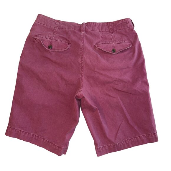 American Eagle Maroon Next‎ Level Flext Classic Chino Shorts w Pockets Mens 33 - Picture 11 of 12
